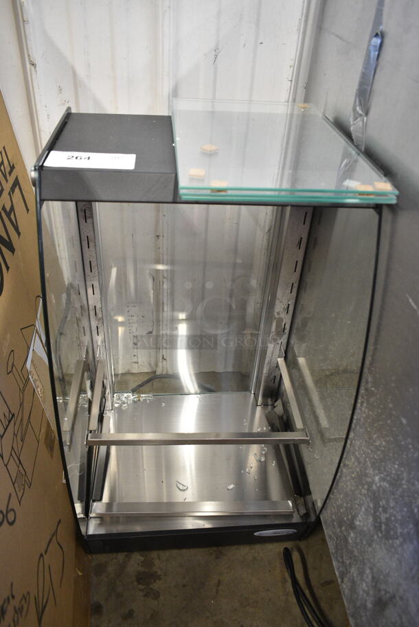 BRAND NEW SCRATCH AND DENT! KoolMore DC-3CB Metal Commercial Countertop Display Case 4 Tier Self Service Pastry Case with LED lighting and Rear Door. Tested and Working! - Image 2 of 5