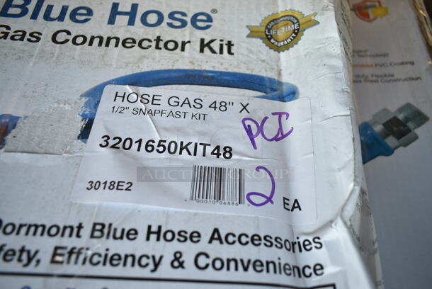 2 BRAND NEW SCRATCH AND DENT! Dormont 1650KIT48 Deluxe SnapFast 48" Gas Connector Kit with Two Elbows and Restraining Cable - 1/2" Diameter. 2 Times Your Bid! - Image 4 of 4