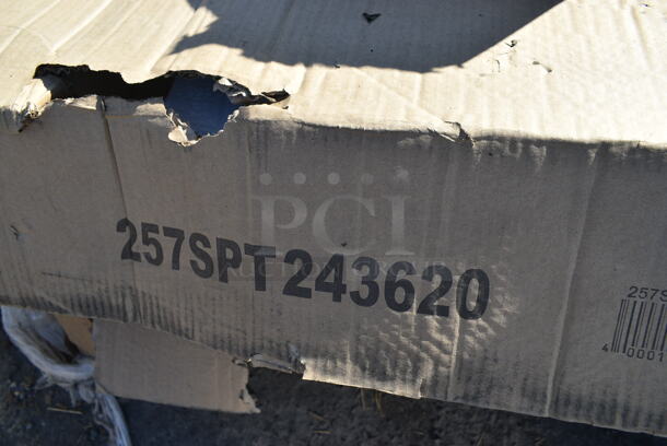 BRAND NEW SCRATCH AND DENT! Lavex 257SPT243620 24" x 36" Blue Steel Platform Truck - 2000 lb. Capacity. May Be Missing Pieces. - Image 2 of 2