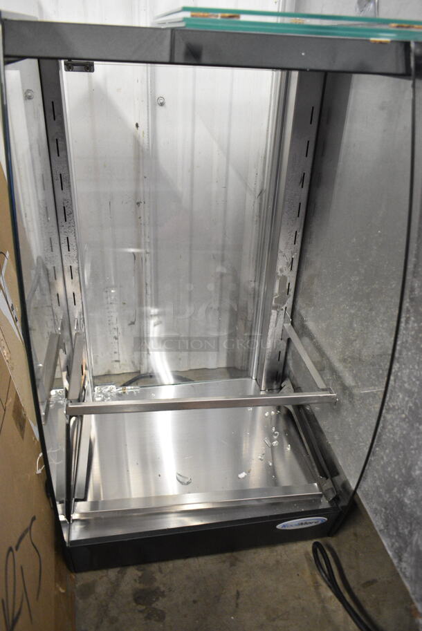 BRAND NEW SCRATCH AND DENT! KoolMore DC-3CB Metal Commercial Countertop Display Case 4 Tier Self Service Pastry Case with LED lighting and Rear Door. Tested and Working! - Image 4 of 5