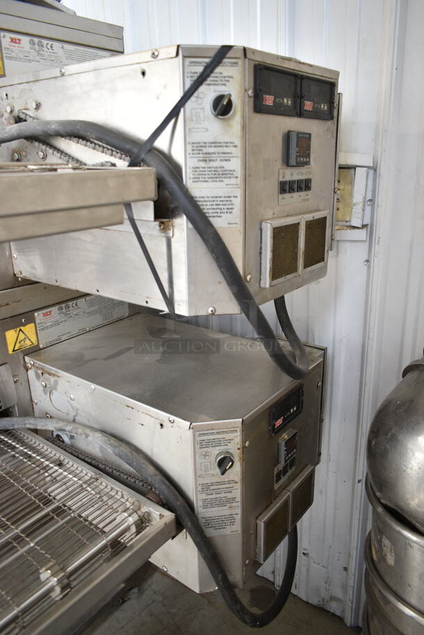 2 2017 XLT 3240B-EL-S4173 Stainless Steel Commercial Electric Powered Conveyor Pizza Ovens on Commercial Casters. 480 Volts, 3 Phase. 2 Times Your Bid! - Image 3 of 9