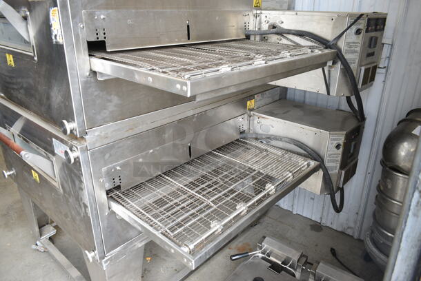 2 2017 XLT 3240B-EL-S4173 Stainless Steel Commercial Electric Powered Conveyor Pizza Ovens on Commercial Casters. 480 Volts, 3 Phase. 2 Times Your Bid! - Image 4 of 9