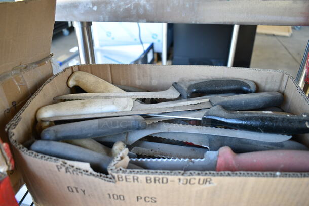 90 SHARPENED Stainless Steel Knives Including Chef and Bread. 90 Times Your Bid! - Image 2 of 6