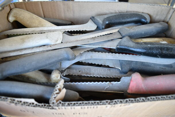 90 SHARPENED Stainless Steel Knives Including Chef and Bread. 90 Times Your Bid! - Image 3 of 6