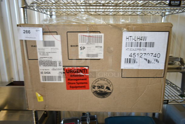 BRAND NEW SCRATCH AND DENT! Hobart HTi-LH4W Metal Countertop Scale w/ Label Printer. 120/208-240 Volts, 1 Phase. Tested and Working! - Image 2 of 3