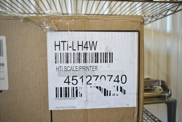 BRAND NEW SCRATCH AND DENT! Hobart HTi-LH4W Metal Countertop Scale w/ Label Printer. 120/208-240 Volts, 1 Phase. Tested and Working! - Image 3 of 3