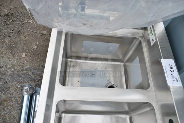 BRAND NEW SCRATCH AND DENT! Regency 600B31014 Stainless Steel 3 Bowl Underbar Sink. Bays 10x14x10 - Image 6 of 7