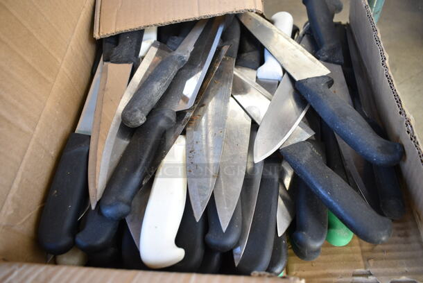 120 SHARPENED Stainless Steel Knives Including Bread. 120 Times Your Bid! - Image 6 of 7