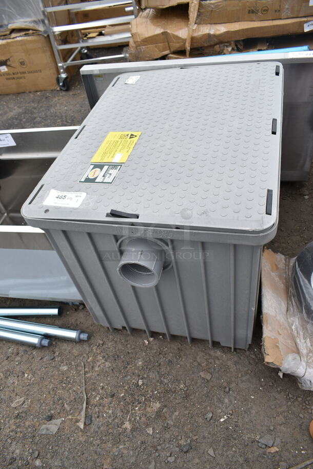 BRAND NEW SCRATCH AND DENT! Endura 3950A03(S) 3950A03 122 lb. 50 GPM Grease Trap with 3" Hub - Image 2 of 4