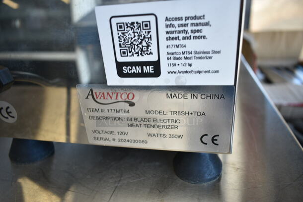 BRAND NEW SCRATCH AND DENT! Avantco 177MT64 Stainless Steel Commercial Countertop Meat Tenderizer. 120 Volts, 1 Phase. Tested and Working! - Image 5 of 5
