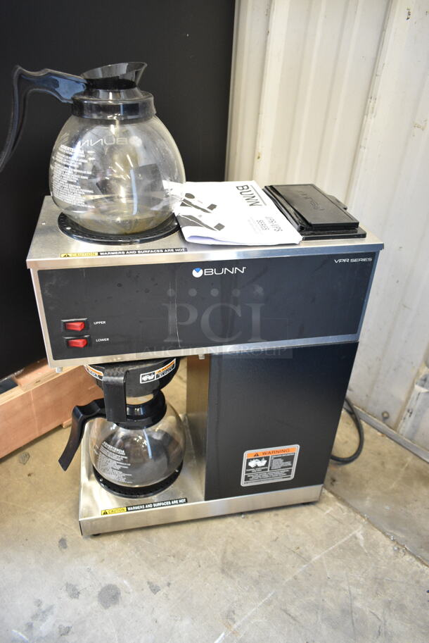 BRAND NEW SCRATCH AND DENT! 2023 Bunn VPR Stainless Steel Commercial Countertop Coffee Machine w/ 2 Coffee Pot and Poly Brew Basket. 120 Volts, 1 Phase. - Image 6 of 11
