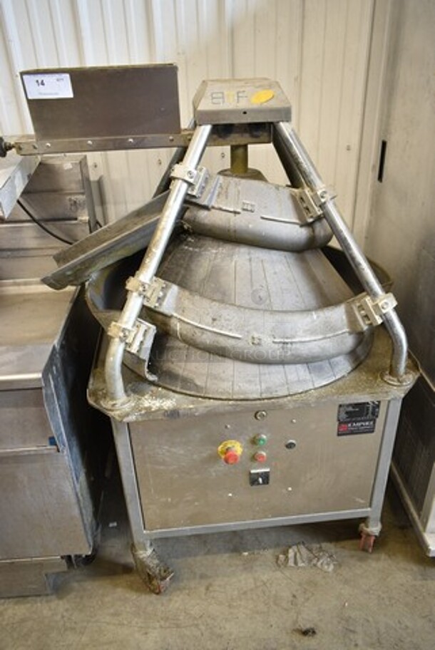 2017 BTF Konik1 I-II Metal Commercial Floor Style Dough Rounder on Commercial Casters. 220 Volts, 3 Phase. - Image 1 of 7