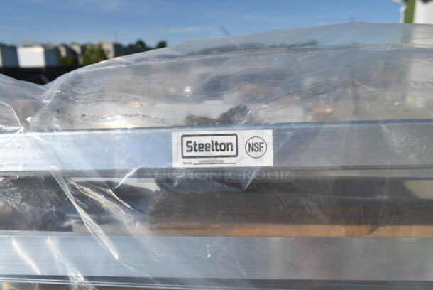 BRAND NEW SCRATCH AND DENT! Steelton 109RACKECON 20 Pan End Load Bun / Sheet Pan Rack - Unassembled. Just Side Panels.  - Image 3 of 3