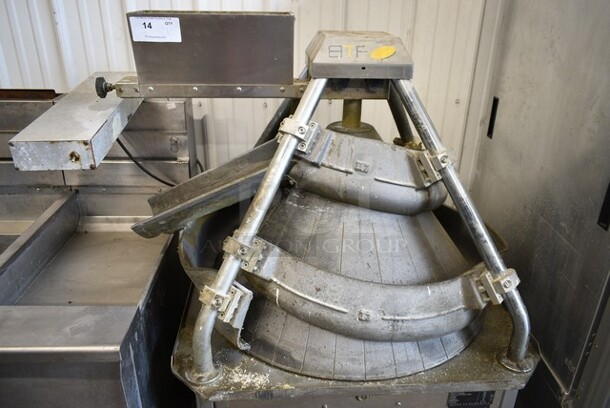 2017 BTF Konik1 I-II Metal Commercial Floor Style Dough Rounder on Commercial Casters. 220 Volts, 3 Phase. - Image 3 of 7