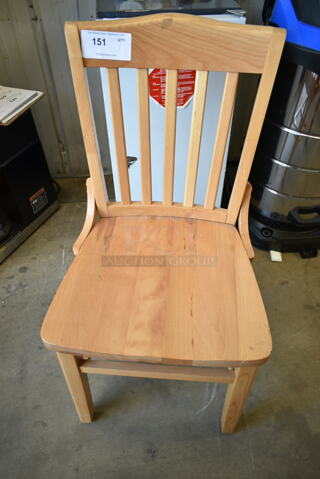 BRAND NEW SCRATCH AND DENT! Lancaster Table & Seating Wooden Dining Height Chair. 
