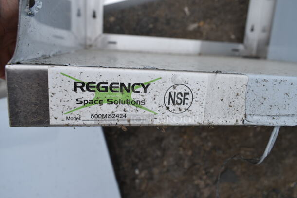 3 BRAND NEW SCRATCH AND DENT! Items; 2 Regency 600MS2424 24" x 24" Stainless Steel Microwave Shelf and 1 Wire Shelf. 3 Times Your Bid! - Image 2 of 2