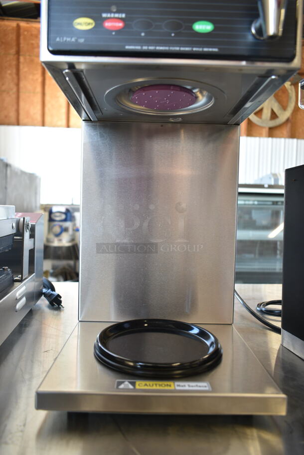 BRAND NEW SCRATCH AND DENT! Curtis ALP1GT12A000 Stainless Steel Commercial Countertop Coffee Machine w/ Hot Water Dispenser and Metal Brew Basket. 120 Volts, 1 Phase.  - Image 4 of 6