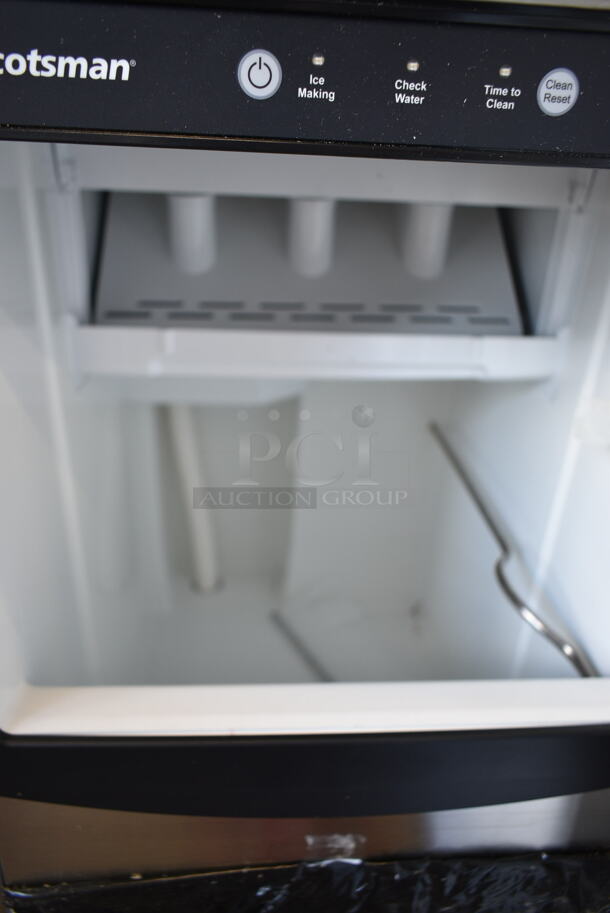 BRAND NEW SCRATCH AND DENT! 2023 Scotsman CU50GA-1C Stainless Steel Commercial Undercounter Gourmet Cube Ice Machine - 65 lb.  - Image 4 of 8