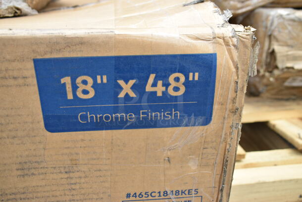 BRAND NEW SCRATCH AND DENT! Steelton 465C1848KE5 18" x 48" NSF Chrome 5-Shelf Kit with 72" Posts. May Be Missing Pieces. - Image 4 of 5