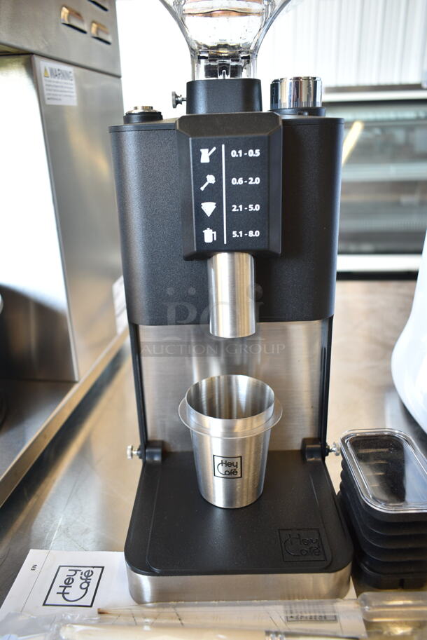 BRAND NEW SCRATCH AND DENT! 2024 Hemro MyCafe Jack Allround Metal Countertop Espresso Bean Grinder. 120 Volts, 1 Phase. Tested and Working! - Image 3 of 7