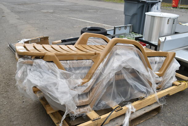 4 BRAND NEW SCRATCH AND DENT! Lancaster Table & Seating 427CHAISESD Sand Stacking Adjustable Resin Chaise. 4 Times Your Bid! - Image 4 of 5