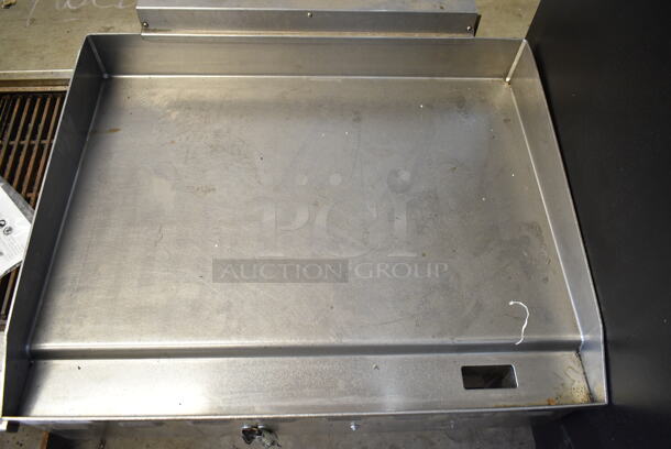 Stainless Steel Commercial Countertop Natural Gas Powered Flat Top Gas Powered Flat Top Griddle.  - Image 2 of 4