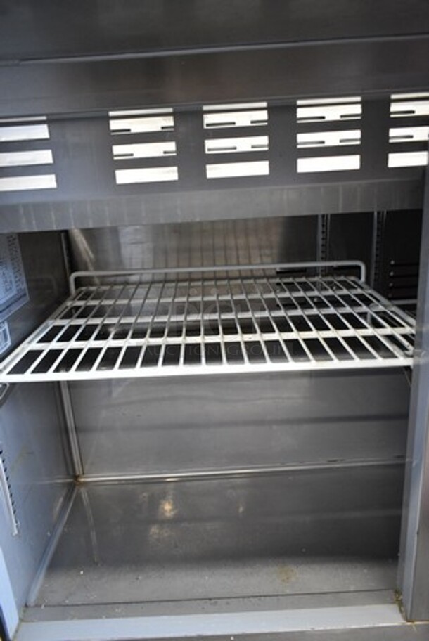 Avantco SCLM3 Stainless Steel Commercial Sandwich Salad Prep Table Bain Marie Mega Top on Commercial Casters. 115 Volts, 1 Phase. Tested and Powers On But Does Not Get Cold - Image 5 of 7