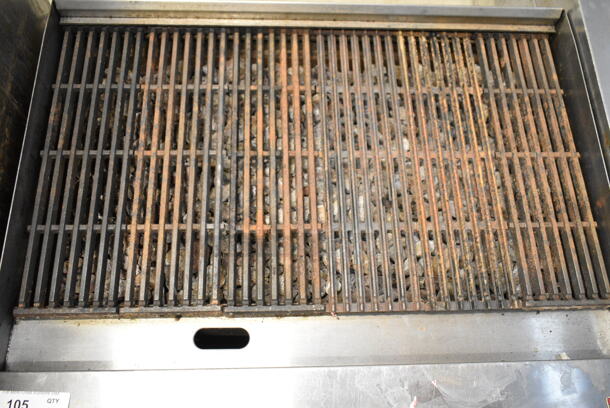 Atosa Stainless Steel Commercial Countertop Natural Gas Powered Charbroiler Grill.  - Image 2 of 4
