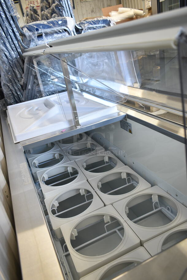 BRAND NEW SCRATCH AND DENT! 2023 Avantco 178CPSS68HC Stainless Steel Commercial Ice Cream Dipping Cabinet. 115 Volts, 1 Phase. Tested and Working! - Image 7 of 9