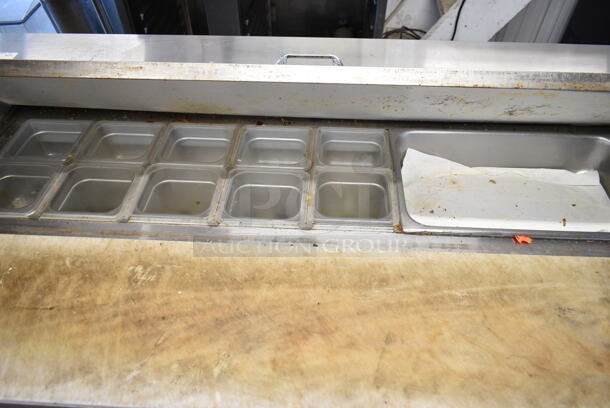 2017 Continental SW60-16 Stainless Steel Commercial Sandwich Salad Prep Table Bain Marie Mega Top. 115 Volts, 1 Phase. Tested and Working! - Image 2 of 6