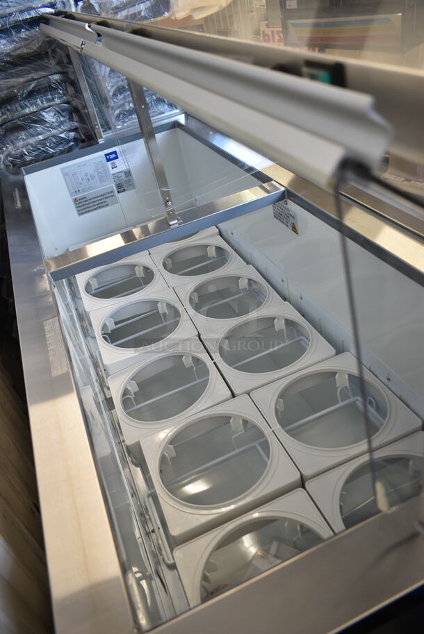 BRAND NEW SCRATCH AND DENT! 2023 Avantco 178CPSS68HC Stainless Steel Commercial Ice Cream Dipping Cabinet. 115 Volts, 1 Phase. Tested and Working! - Image 8 of 9