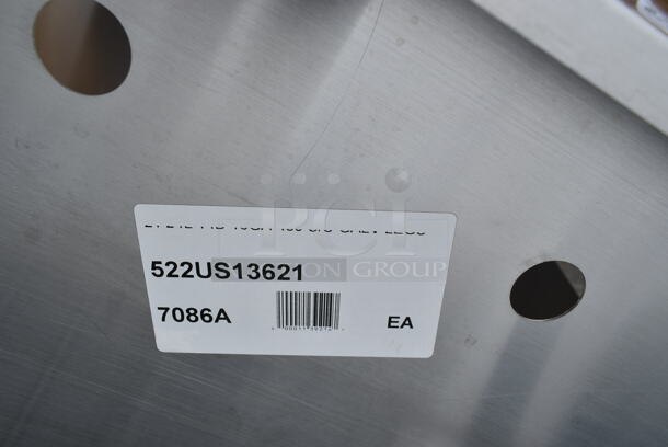 BRAND NEW SCRATCH AND DENT! Steelton 522US13621 36" 16-Gauge Stainless Steel One Compartment Commercial Utility Sink - 36" x 21" x 14" Bowl - Image 5 of 5
