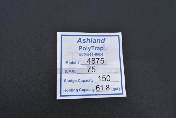 BRAND NEW SCRATCH AND DENT! Ashland PolyTrap 4875 150 lb. Grease Trap with Threaded Connections - Image 4 of 4