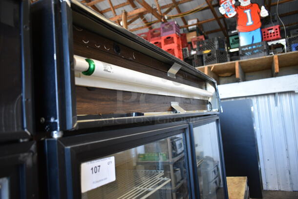True GDM-49 Metal Commercial 2 Door Reach In Cooler Merchandiser w/ Poly Coated Racks. 115 Volts, 1 Phase. Cannot Test Due To Cut Power Cord - Image 2 of 5