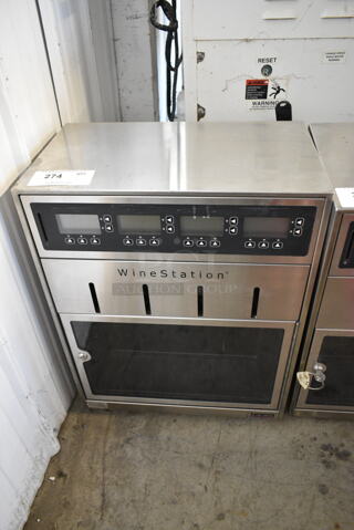 Napa Technology WS-MX3 Stainless Steel Commercial Countertop 4 Slot Self Service Wine Dispenser. 