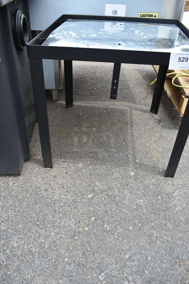 Black Metal End Table.  - Image 4 of 6