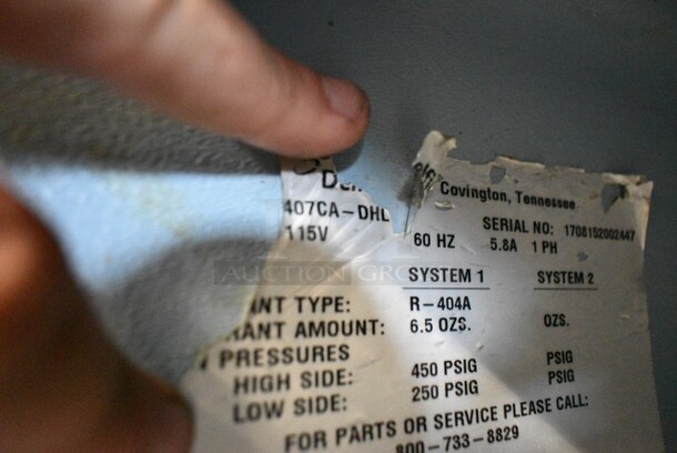 2017 Delfield 407CA-DHL Stainless Steel Commercial Single Door Undercounter Cooler. 115 Volts, 1 Phase. Tested and Does Not Power On - Image 4 of 5