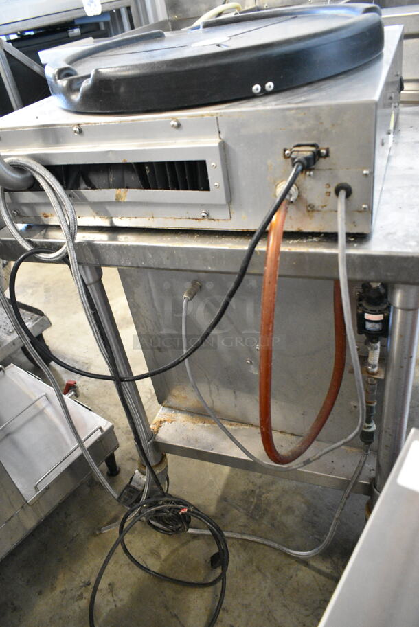 Wunderbar Stainless Steel Commercial Pizza Saucer on Equipment Stand w/ Commercial Casters. Tested and Working! - Image 6 of 7
