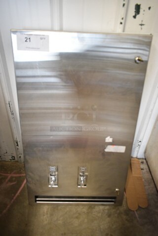 Stainless Steel Wall Mount Sanitary Pad / Tampon Dispenser. 