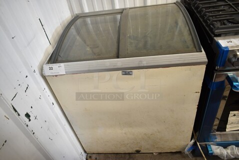 Caravell Metal Commercial Chest Freezer Merchandiser. 115 Volts, 1 Phase. Tested and Working!