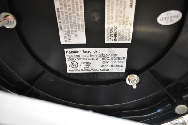 2 BRAND NEW SCRATCH AND DENT! Hamilton Beach D50065 Stainless Steel 60 Cup (318 oz.) Stainless Steel Commercial Coffee Urn / Percolator. 2 Times Your Bid! - Image 4 of 4