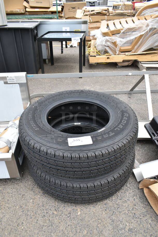 2 BRAND NEW! Carlstar ST205/75R14 Tires. 2 Times Your Bid! - Image 1 of 5