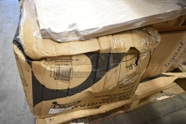 PALLET LOT of 15 BRAND NEW Boxes Including 245CPB10 PRINT Kraft Corrugated Pizza Boxes, 233030210008 Bunn 03021.0008 Black Funnel for ITCB, TW, and TWF Brewers, 274930 Pump Plastic, Sterilite Poly Pitchers, Cambro PSB23176 40.7 Qt. Pebbled Serving/Salad Bowl, 185712012D18 Beverage-Air 712-012D-18 Equivalent Door Gasket - 9" x 41 11/16", Beverage-Air 712-012D-19 Equivalent Door Gasket - 7" x 41 11/16", 500CC9 Choice 9 oz. Clear PET Customizable Plastic Squat Cold Cup - 1000/Case, 500L1020B Choice Black Hot Paper Cup Travel Lid for 10-24 oz. Standard Cups and 8 oz. Squat Cups - 1000/Case. 15 Times Your Bid! - Image 11 of 12