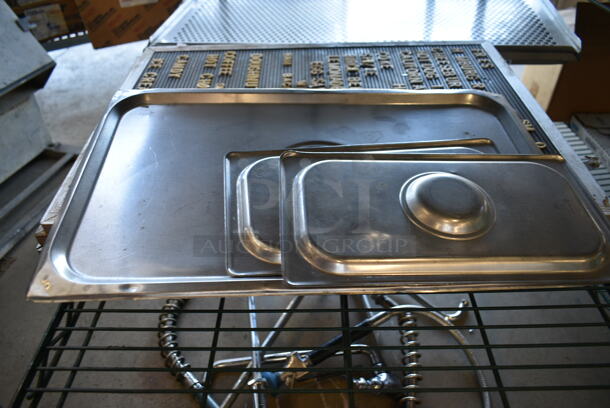 ALL ONE MONEY! Two Tier Lot of Various Items Including Metal Baking Pans and Menu Boards - Image 3 of 10