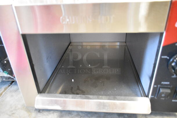 BRAND NEW SCRATCH AND DENT! 2023 Crosson CCT-500 Stainless Steel Commercial Countertop Electric Powered Conveyor Toaster Oven. 120 Volts, 1 Phase. Tested and Working! - Image 6 of 7