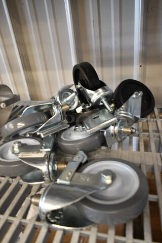 BRAND NEW SCRATCH AND DENT! Lot of 7 Commercial Casters