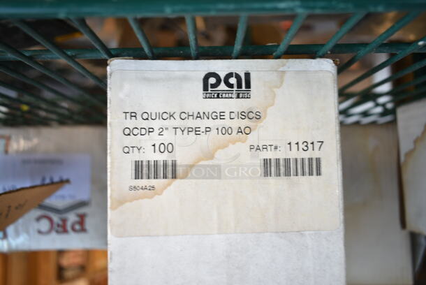 5 Boxes of 100 BRAND NEW! PAI 11317 QCDP Type P Quick Change Discs. 5 Times Your Bid! - Image 3 of 3