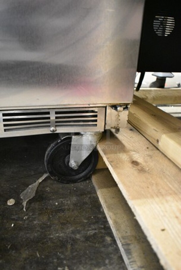 Beverage Air UCR60AHC Stainless Steel Commercial 2 Door Undercounter Cooler on Commercial Casters. 115 Volts, 1 Phase. Tested and Working! - Image 2 of 5