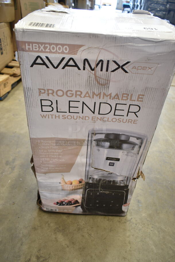 BRAND NEW SCRATCH AND DENT! AvaMix 928HBX2000 64 oz. 3 1/2 hp Programmable Commercial Blender with Touchpad and Sound Enclosure. 120 Volts, 1 Phase. Tested and Working! - Image 2 of 4