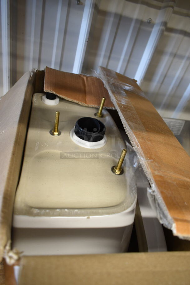 BRAND NEW SCRATCH AND DENT! Sloan ST8016 2108016 Pressure-Assisted Toilet Tank for 2108029 - 1.0 GPF - Image 3 of 4